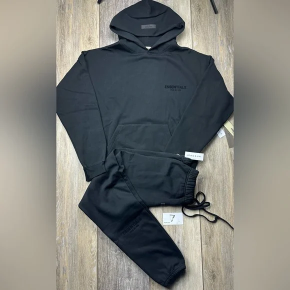 Essentials Fear Of God Sweatsuit Bundle Black